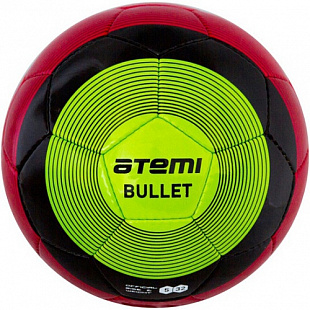Мяч футбольный Atemi Bullet Winter 5р black/red/green