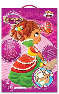 Набор для детского творчества Dalis Раскраска из пластилина Кукла Ксюша MC-202