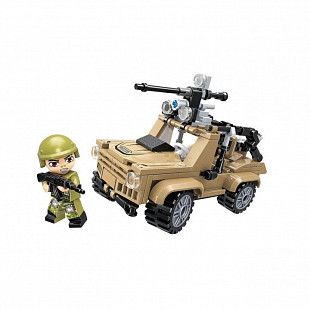 Конструктор Qman "Военный внедорожник" 22011-4