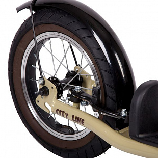 Самокат внедорожный Novatrack City Line Beige 16/12" 16STAMPN1CL.BG8