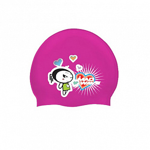 Шапочка для бассейна (плавания) детская Mad Wave Lovely Junior purple