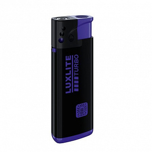 Зажигалка пьезо многоразовая Led Black SP XHD90 purple