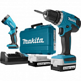 Аккумуляторная дрель-шуруповерт Makita DF347DWLE