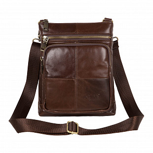 Мужская кожаная сумка Pola 0500302-1 brown