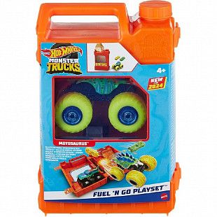 Машинка Hot Wheels Monster Trucks 1:64 Fuel N' Go Playset (HXT04)