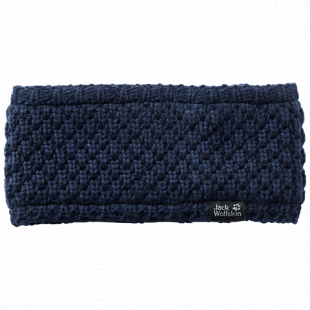 Повязка на голову женская Jack Wolfskin Highloft Knit Headband Women midnight blue