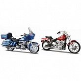Набор мотоциклов Maisto 1:18 Harley Davidson 1980 FLT Tour Glide + 1984 FXST Softail 37301 (80'S)