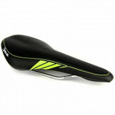Седло Velo VL-135 спорт облегченное black/green 6-191359