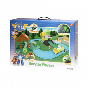 Игрушка Robocar Poli Перерабатывающая станция (металлическая фигурка Клини в комплекте) 55х50 см 83155