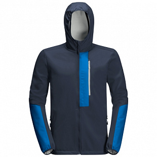 Куртка ветрозащитная мужская Jack Wolfskin 365 Racer Softshell M night blue
