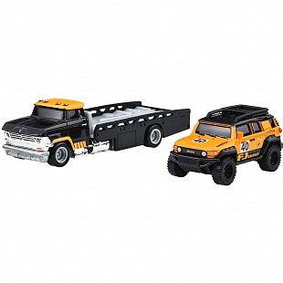 Машинка Hot Wheels Premium Team Transport Toyota FJ Cruiser & Horizon Hauler (FLF56 JBM33)