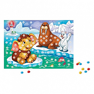 Мозаика Рыжий Кот Из пуговиц А4 Мамонтенок М-7331