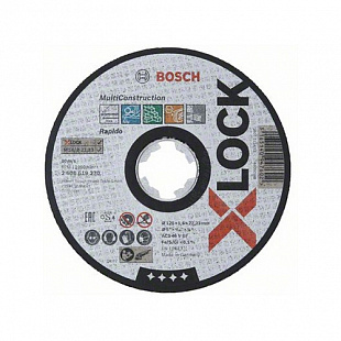 Круг отрезной Bosch 125х1.6x22.2 мм универсальный Multi X-LOCK 2608619270