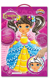 Набор для детского творчества Dalis Раскраска из пластилина Кукла Наташа МС-210