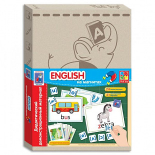 Игра настольная магнитная с карточками Vladi Toys English VT3701-06