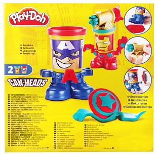 Игровой набор Play-Doh Железный Человек и Капитан Америка (B0594)