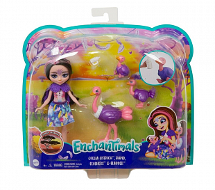Игровой набор Enchantimals Офелия Острич и ее друзья-страусы (GTM32)