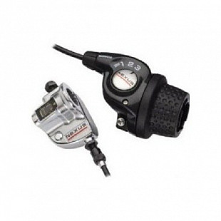 Шифтер Shimano Nexus SL-3S35E, revo, 3 скорости, трос и оплетка 1600 мм в комплекте, ASL3S35E160LS
