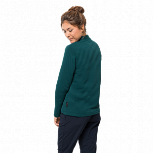 Джемпер женский Jack Wolfskin Modesto Jacket Women teal green