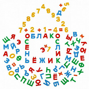 Набор Полесье Первые уроки 66 букв + 20 цифр + 10 знаков 70319