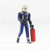 Фигурка Bruder пожарного 107мм с огнетушителем и рацией 60-100