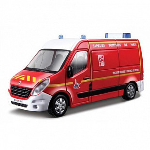 Коллекционная машина Bburago 1:50 Renault Master (18-32008) red