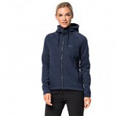 Джемпер женский Jack Wolfskin Sky Thermic Hooded Jkt Women night blue