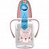 Бутылочка для кормления Canpol babies CUTE ANIMALS с ручками и узким горлышком 120 мл., 3 мес.+ (11/823) pink new