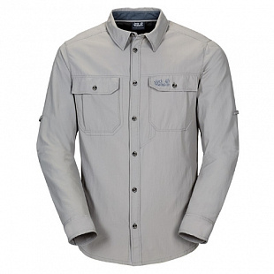 Рубашка мужская Jack Wolfskin Mosquito Safari Shirt Men grey