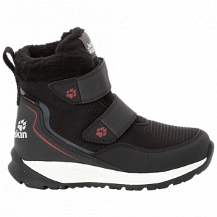 Ботинки детские Jack Wolfskin Polar Wolf Texapore Mid Vc K black / white