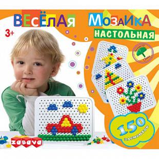 Игрушка пластмассовая Веселая мозаика настольная 12102