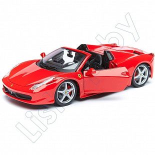Машинка Bburago 1:24 Race And Play 458 Spider (18-26017)