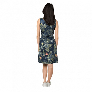 Платье летнее женское Jack Wolfskin Wahia Tropical Dress midnight blue all over