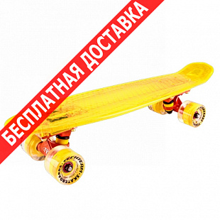 Penny board (пенни борд) Tech Team Transparent 22" Light 2018 yellow