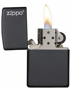Зажигалка Zippo Logo - Black Matte 218ZL