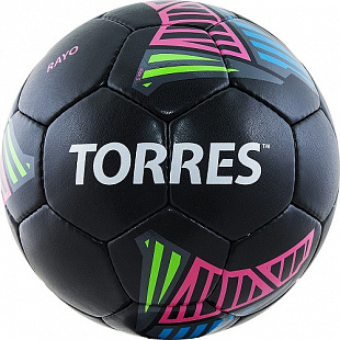 Мяч футбольный Torres Rayo Black F30725 black/multicolor