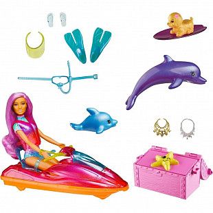 Игровой набор Barbie Dreamtopia с водным транспортом (HBW90)