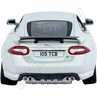 Машинка Bburago 1:24 Jaguar XKR-S (18-21063) white
