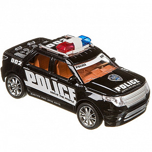 Инерционная машина YAKO police из серии "На земле, В небе, На море" M9535 black/white