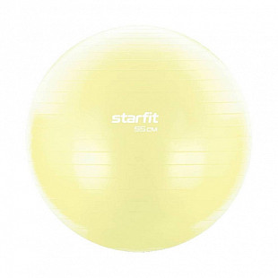 Мяч гимнастический, для фитнеса (фитбол) Starfit GB-104 55 см антивзрыв yellow pastel