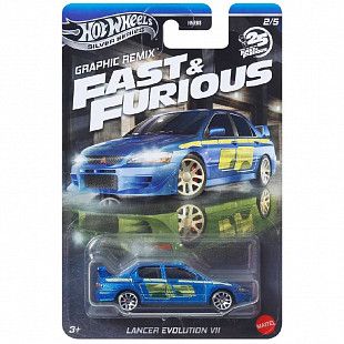 Машинка Hot Wheels Fast & Furious Lancer Evolution VII (HNR88 JBY47)