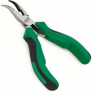 Тонкогубцы изогнутые для электроники Toptul 13 см DFBK2205