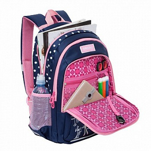 Рюкзак школьный GRIZZLY RG-966-3 /3 dark blue