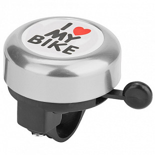 Велозвонок RT I love my bike 45AE-06 black/silver