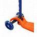 Самокат 3-х колесный Ridex Loop 120/70 мм orange/blue Самокат 3-х колесный Ridex Loop 120/70 мм orange/blue