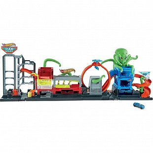 Набор игровой Hot Wheels City Невообразимая автомойка с осьминогом (GTT96)