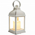 Фонарь декоративный со свечкой Neon Night 10,5х10,5х22,35 см white 513-054
