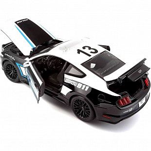 Масштабная модель автомобиля Maisto 1:18 Форд Мустанг (36203) white/black