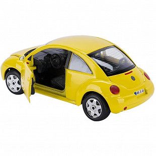 Коллекционная машина Bburago 1:24 VW Volkswagen New Beetle (18-22029) yellow