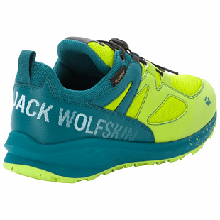 Водонепроницаемые кроссовки детские Jack Wolfskin Unleash 2 Speed Texapore Low K lime / dark green